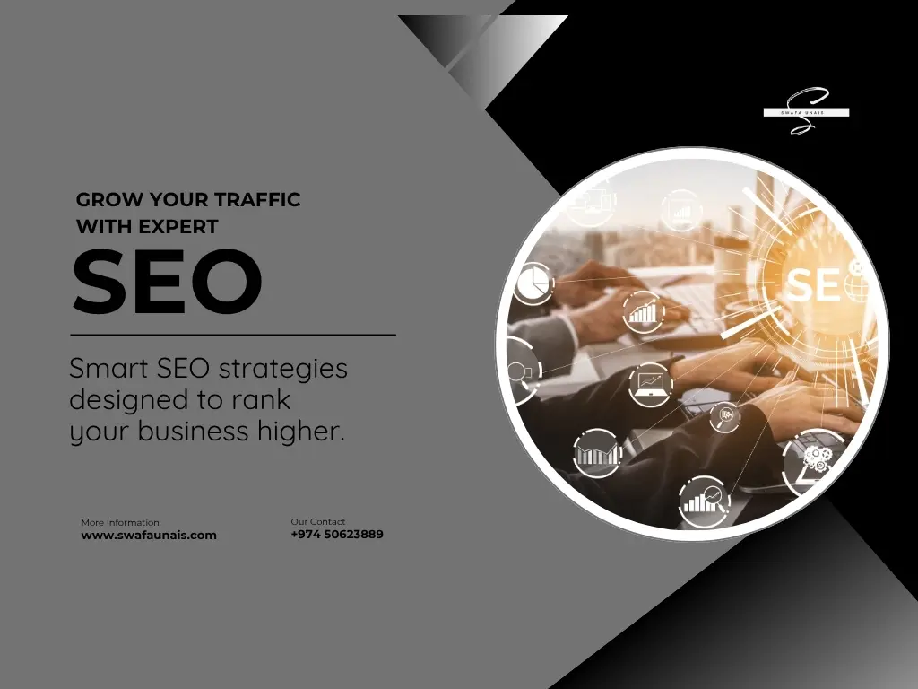 Freelance SEO specialist in qatar working on website rankings.